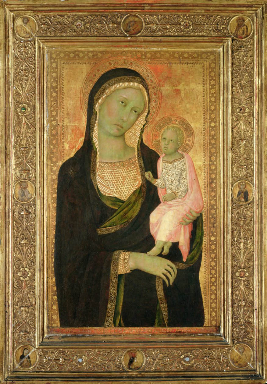 Madonnaen og barnet av Naddo Ceccarelli