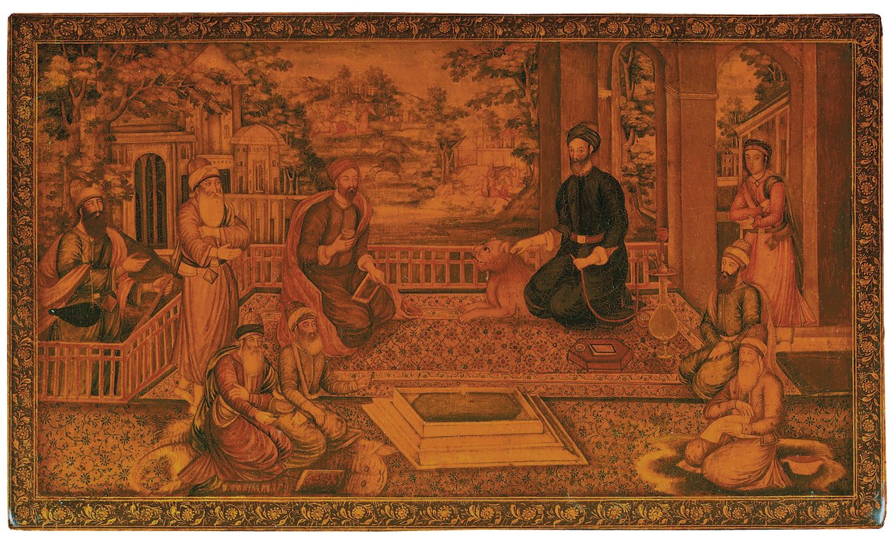 Qajar speilkasse, ca. 1840 av Najaf Ali