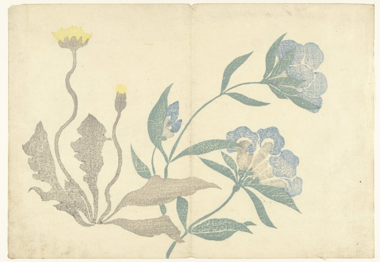Løvetann og blå blomster Bildealbum av Korin (serietittel) Korin gafu (serietittel) av Nakamura Hochu