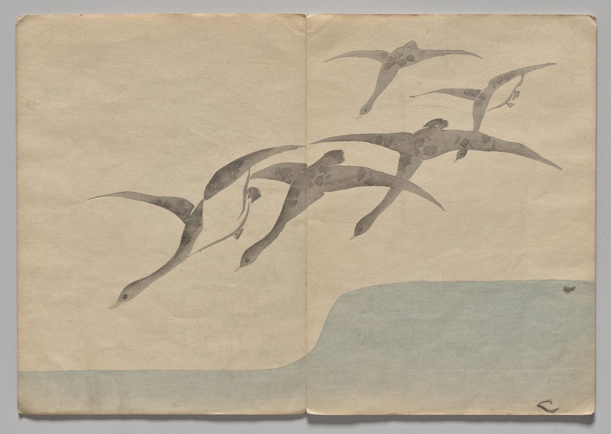 Scene fra The Kōrin Picture Book (bind 1) av Nakamura Hochu