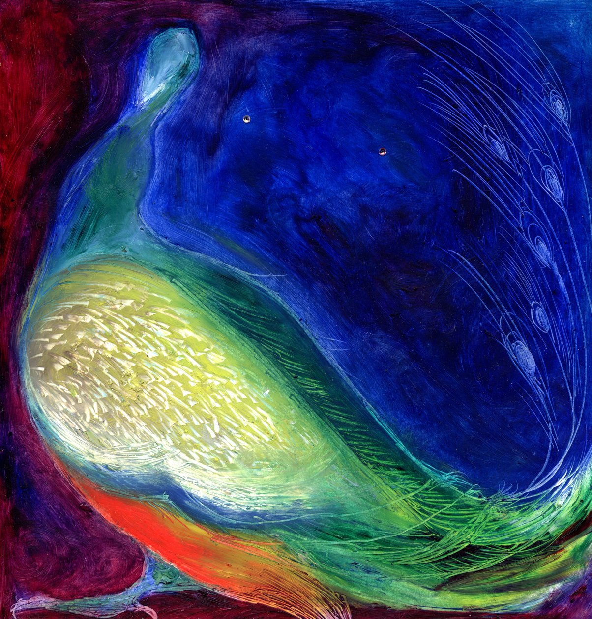 Starlight, 2012, (olje og diamanter på kort) av Nancy Moniz Charalambous