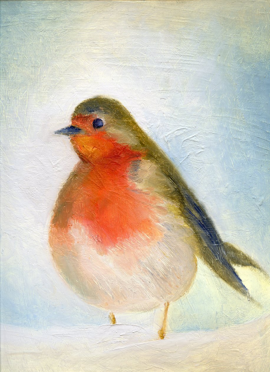 Wintry, 2011, (olje på lerretstavle) av Nancy Moniz Charalambous