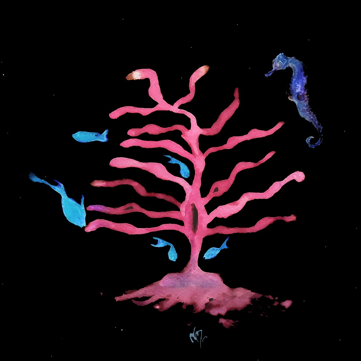 The Seahorse Tree, 2020 (blandet media) av Nancy Moniz Charalambous