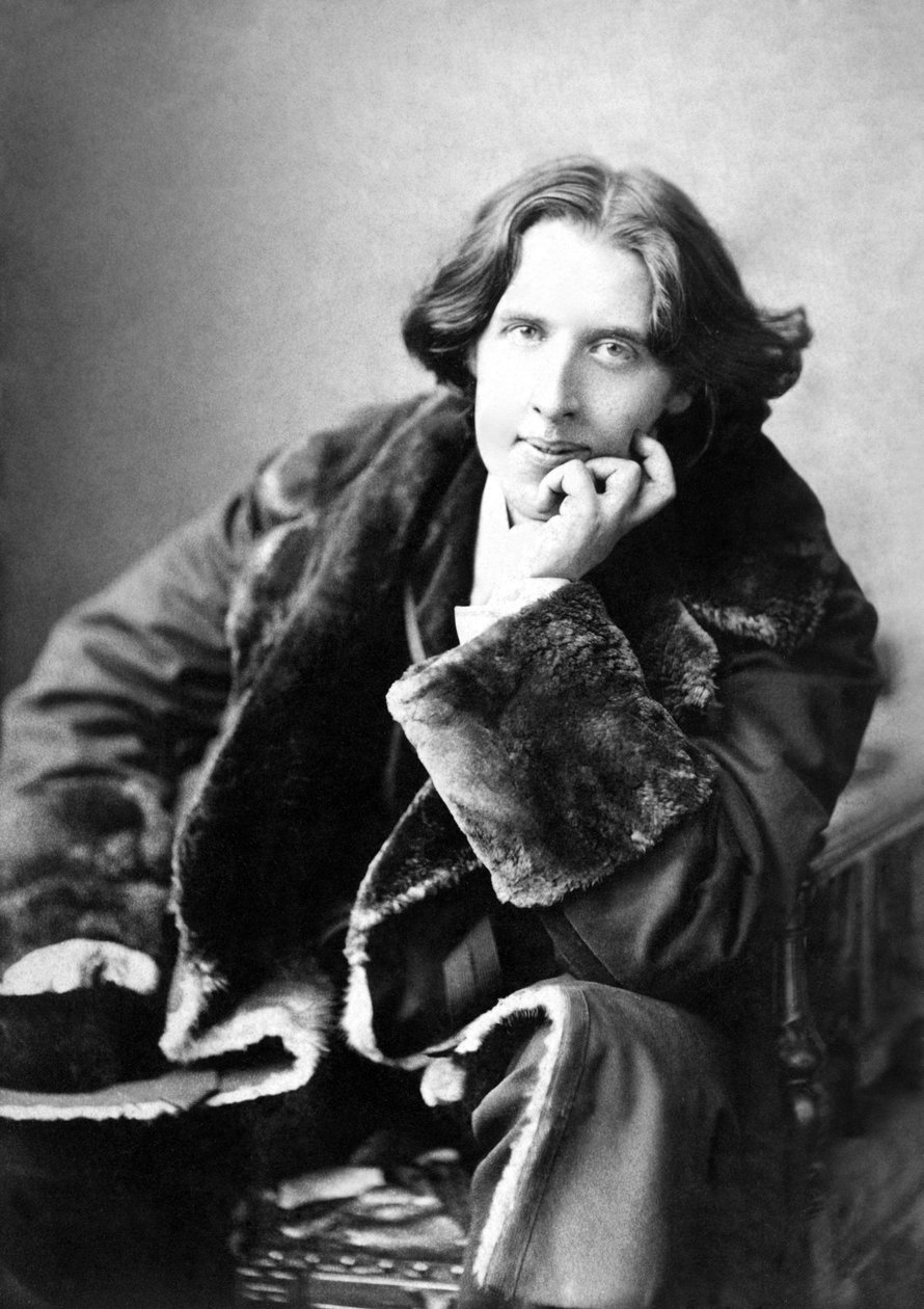 Oscar Wilde i sin favorittfrakk, 1882 av Napoleon Sarony