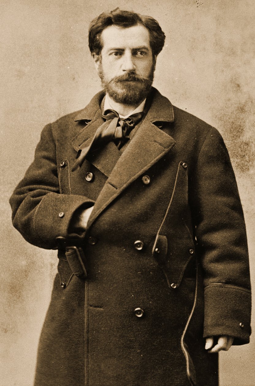 Portrett av Frédéric Auguste Bartholdi, ca. 1880 av Napoleon Sarony