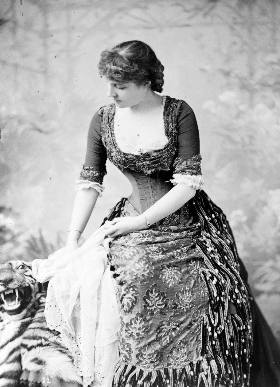 Portrett av Lillie Langtry, ca. 1882 av Napoleon Sarony