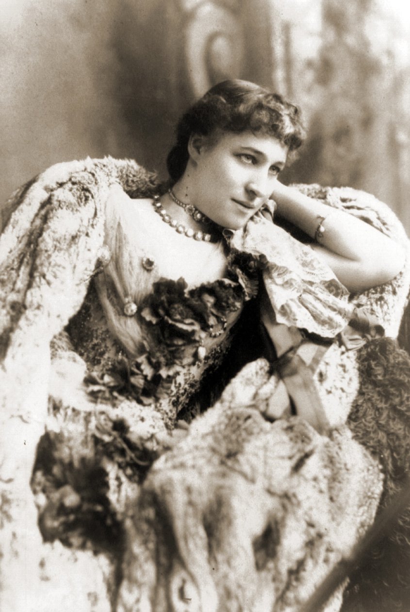 Portrett av Lillie Langtry, ca. 1887 av Napoleon Sarony