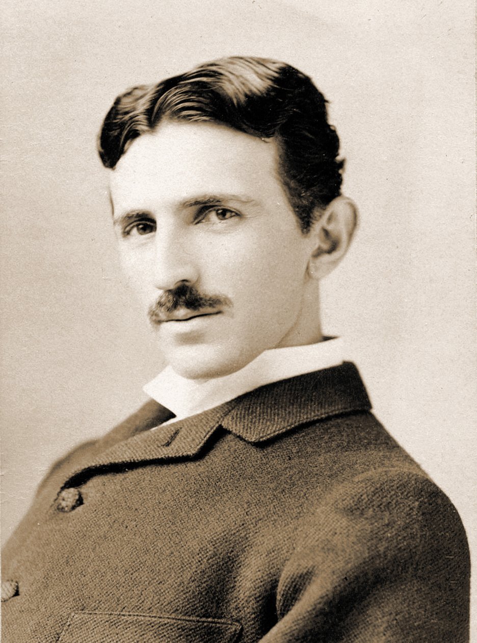 Portrett av Nikola Tesla, 1890 av Napoleon Sarony