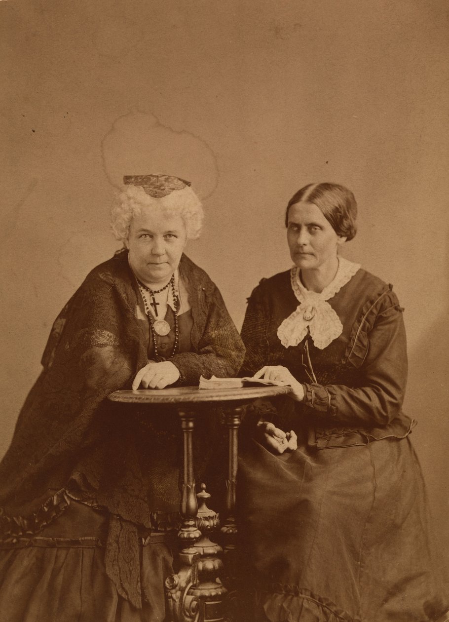 Elizabeth Cady Stanton og Susan B. Anthony av Napoleon Sarony