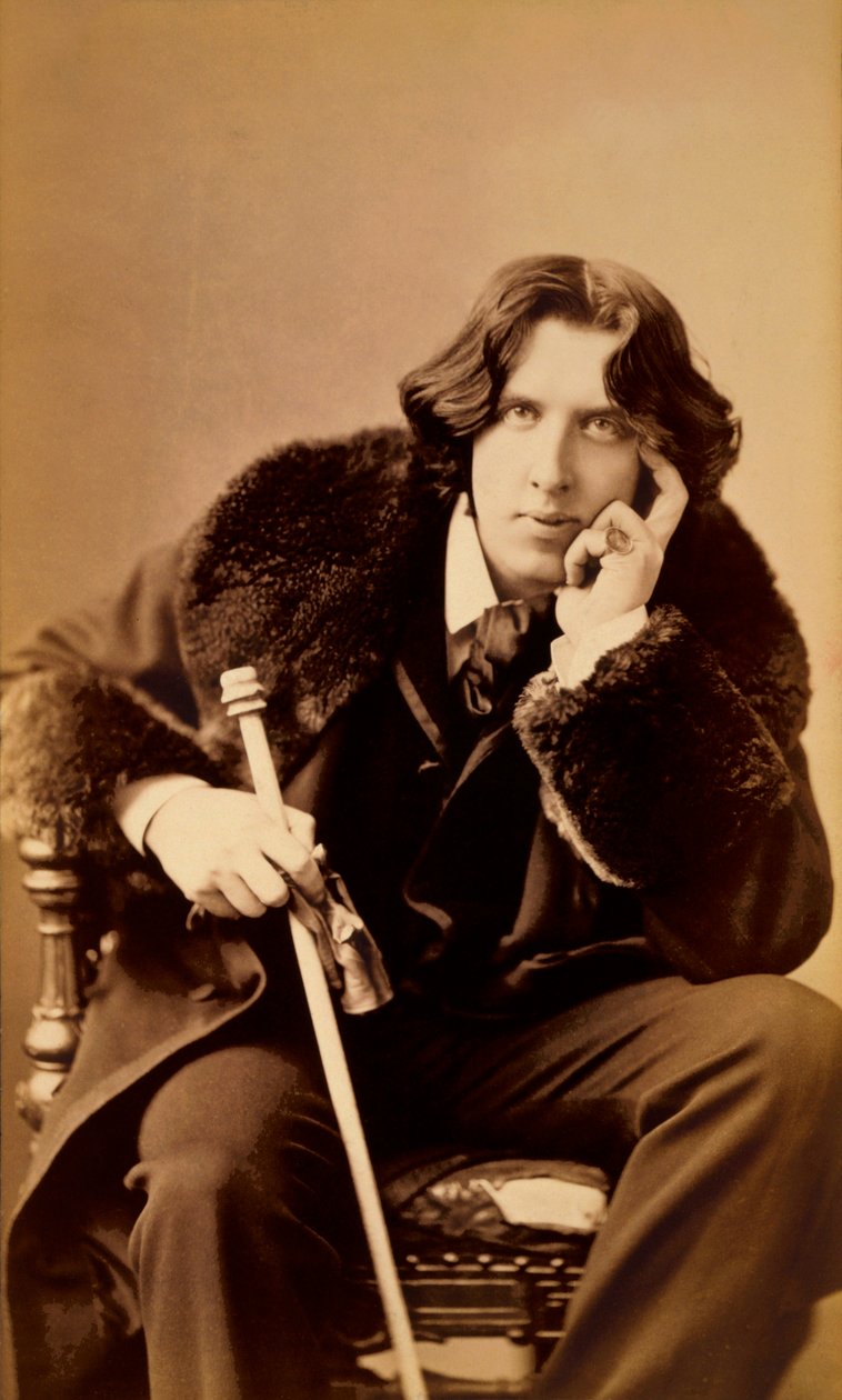 Oscar WiLde, irsk forfatter, vidd og dramatiker, 1882 av Napoleon Sarony