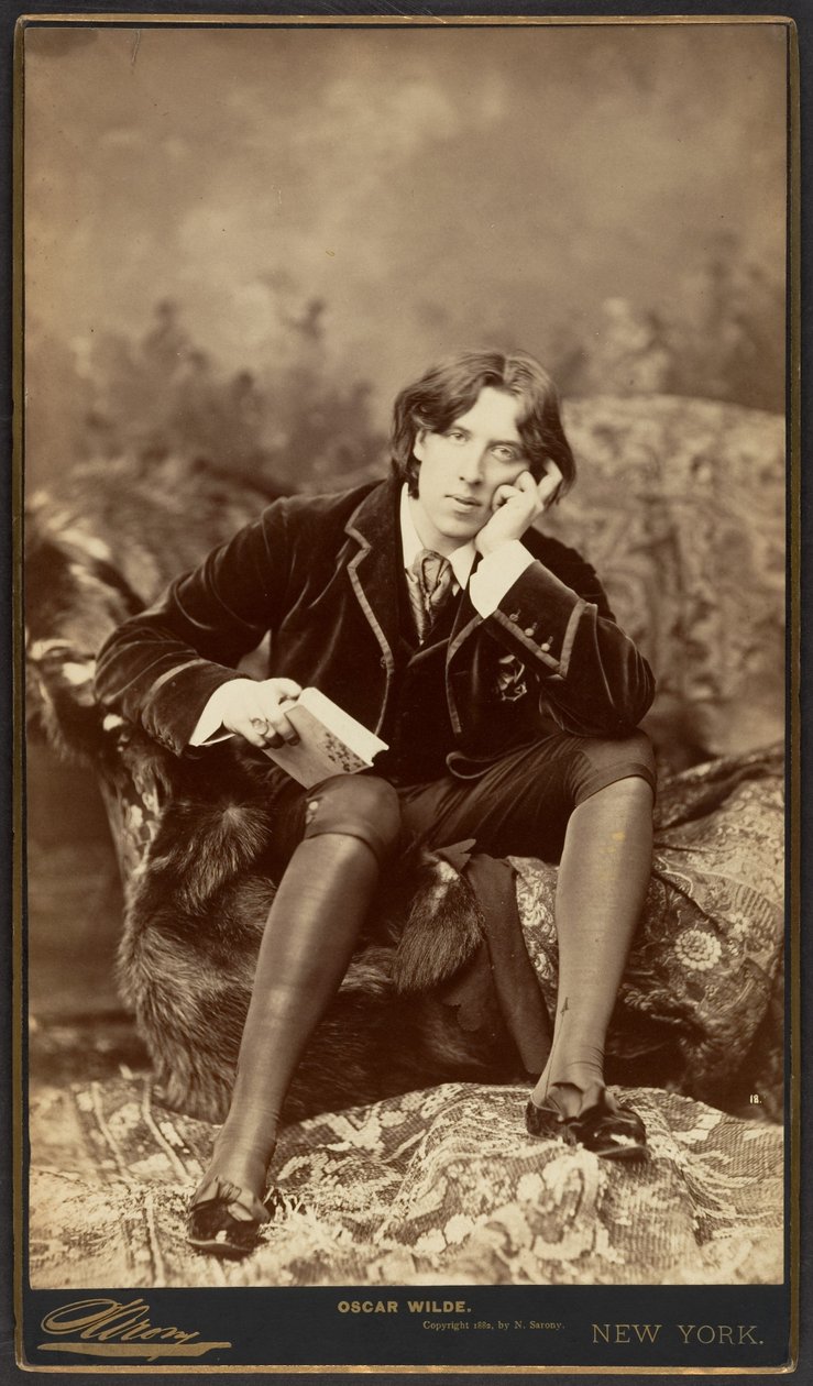 Oscar Wilde, 1882 (albumin sølvtrykk) av Napoleon Sarony