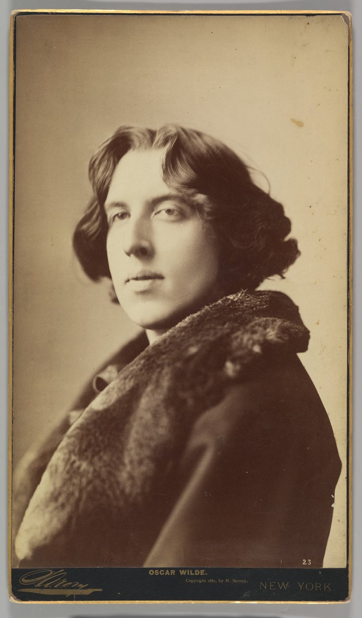 Oscar Wilde, 1882 (albumin sølvtrykk) av Napoleon Sarony