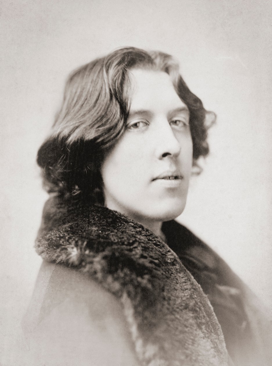 Oscar Wilde, tidlig på 1880-tallet (s/hvitt-bilde) av Napoleon Sarony