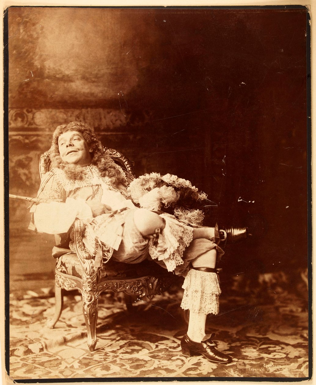 Porträt von Coquelin Ernest, genannt Coquelin cadet (1841-1909), Schauspieler av Napoleon Sarony