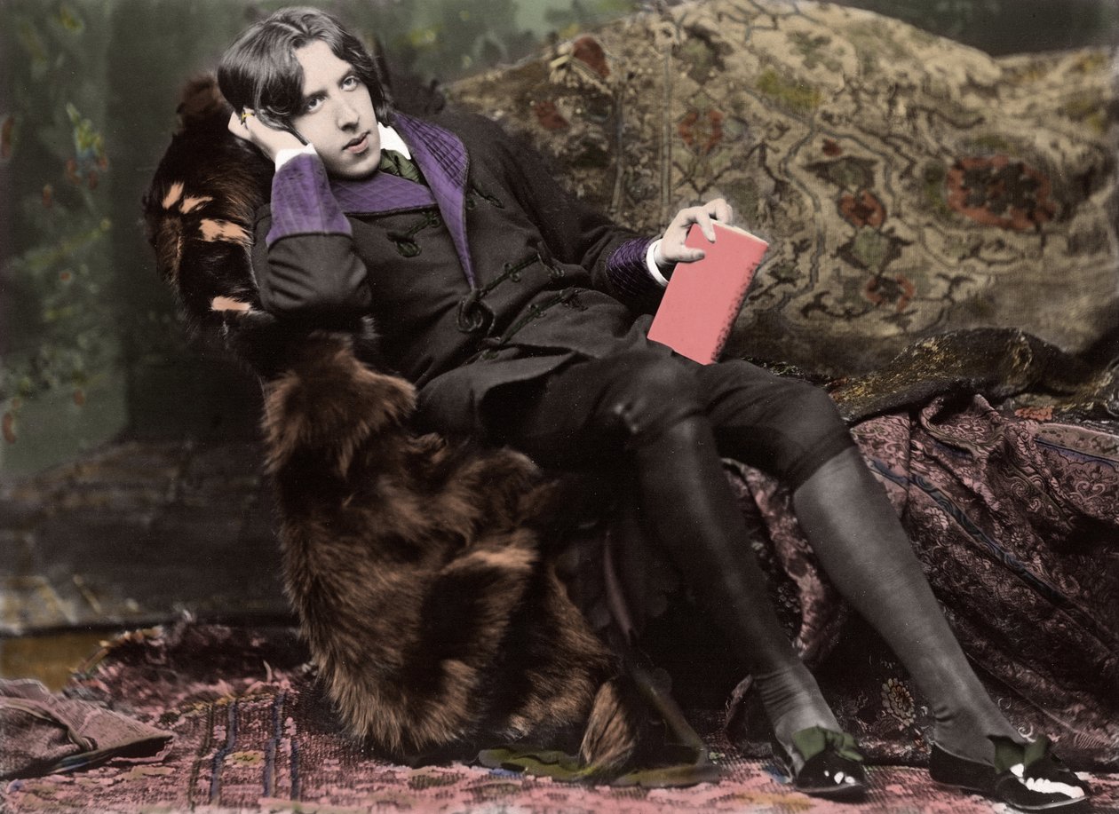 Portrett av Oscar Wilde (1854 - 1900) ca 1882 av Napoleon Sarony (1821 - 1896) (foto) av Napoleon Sarony