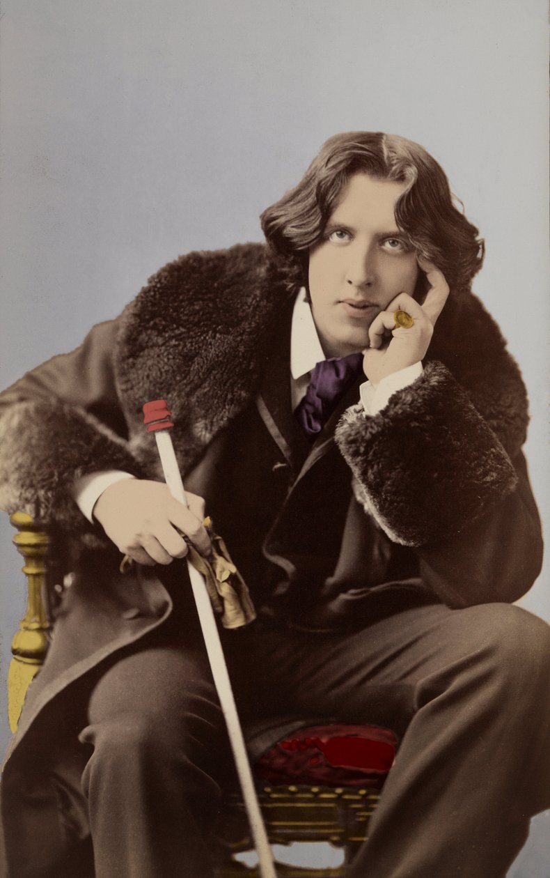 Portrett av Oscar Wilde (1854 - 1900) rundt 1882 av Napoleon Sarony (1821 - 1896). av Napoleon Sarony