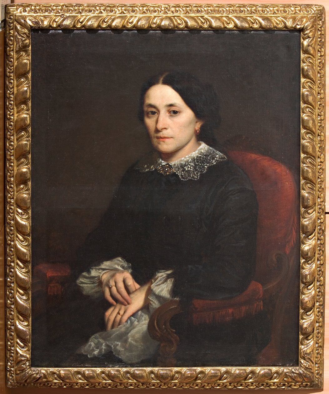 Portrett av en gentlewoman (olje på lerret) av Narciso Malatesta