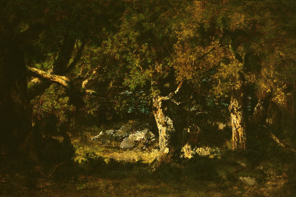 Woodland kratt av Narcisse Virgile Diaz de la Peña