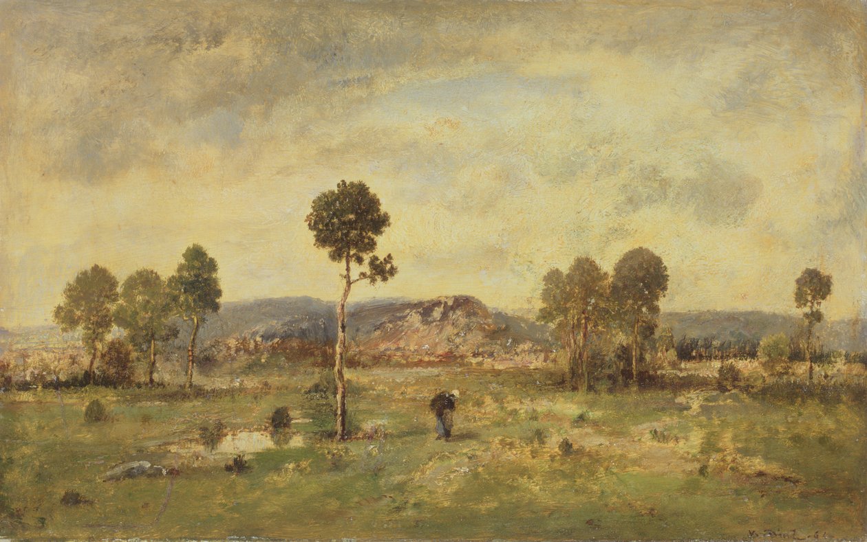 Landskap med furutre, 1864 av Narcisse Virgile Diaz de la Peña