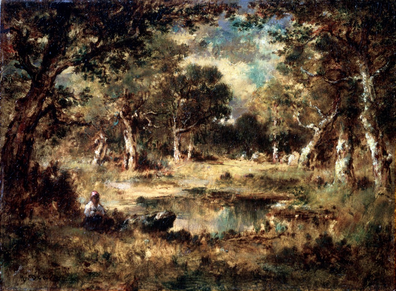 Skogsump, 1870. av Narcisse Virgile Diaz de la Peña