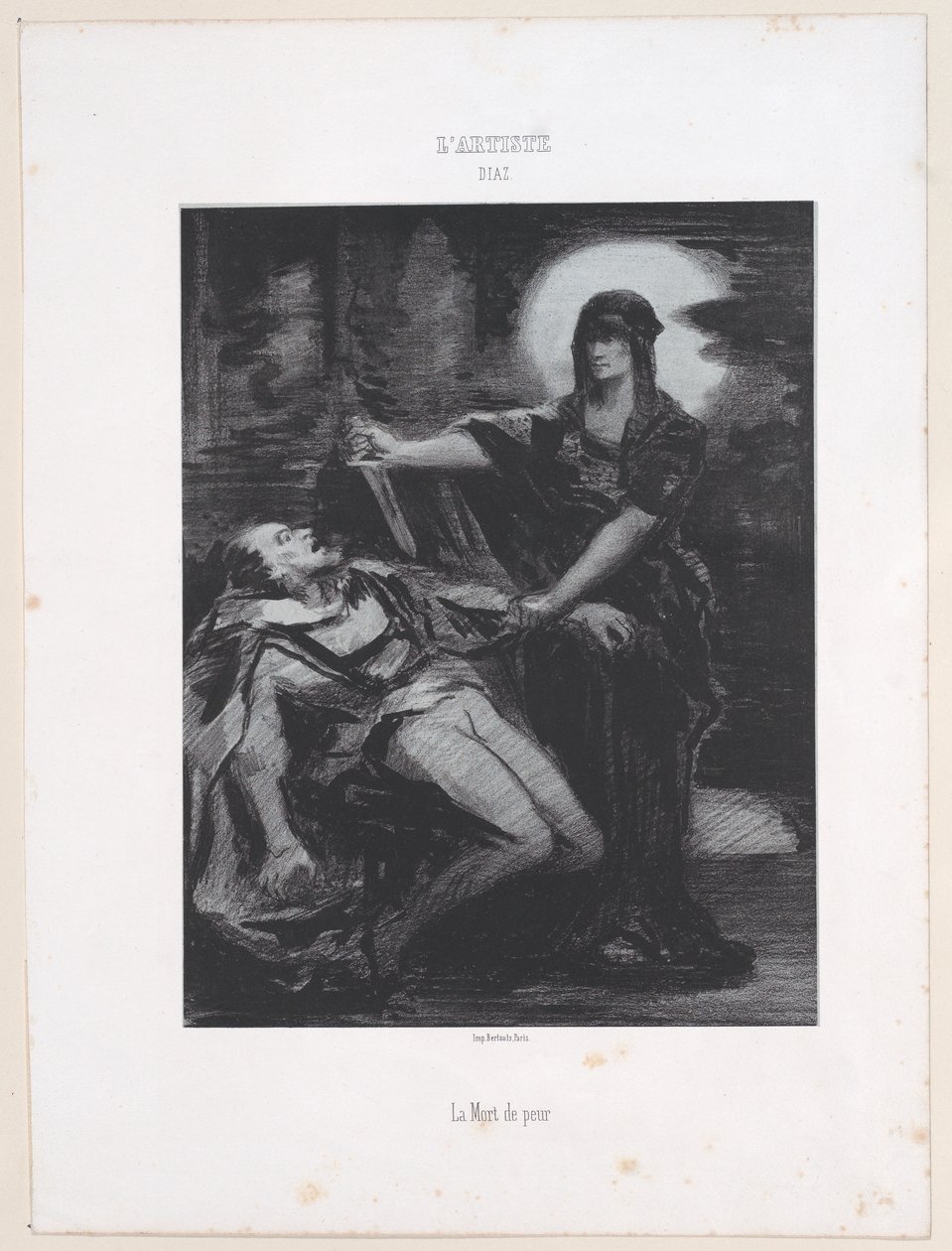 Fryktens død, 1830-76., 1830-76. av Narcisse Virgile Diaz de la Peña