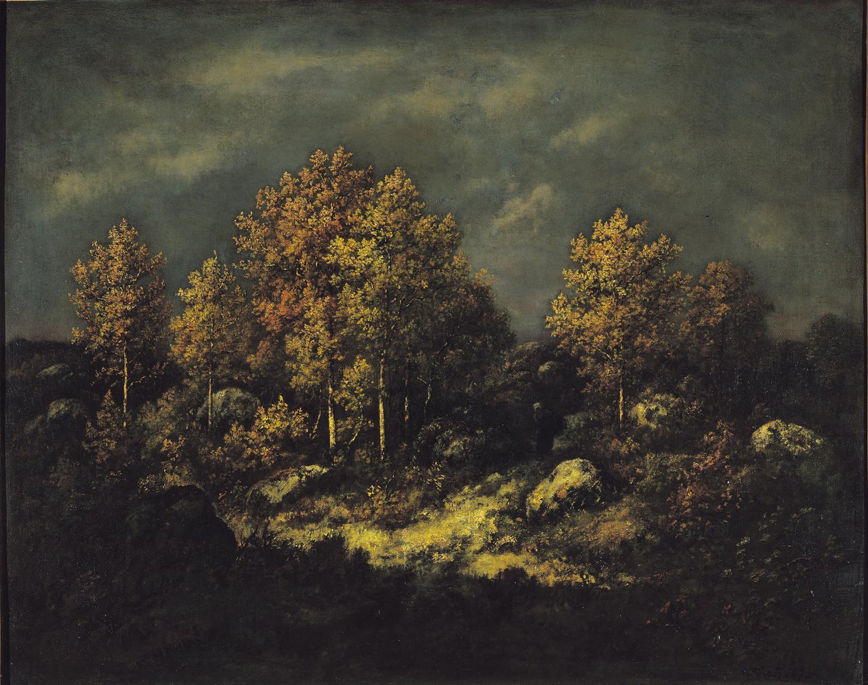 Jean de Paris-høydene i Fontainebleau-skogen, 1867 av Narcisse Virgile Diaz de la Peña
