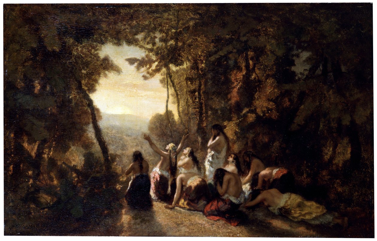 The Lament of Jephthahs Datter, 1846. av Narcisse Virgile Diaz de la Peña