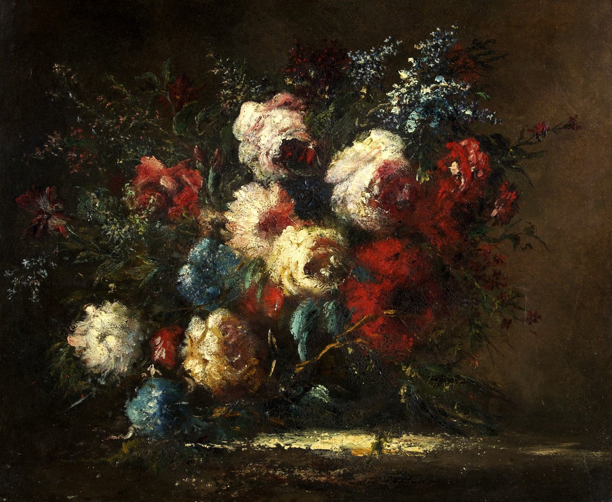 Blomsterstykke av Narcisse Virgile Diaz de la Peña