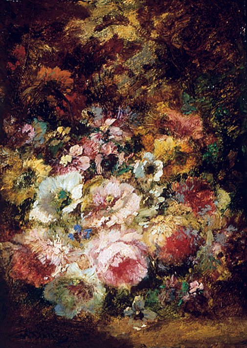 Blomster av Narcisse Virgile Diaz de la Peña
