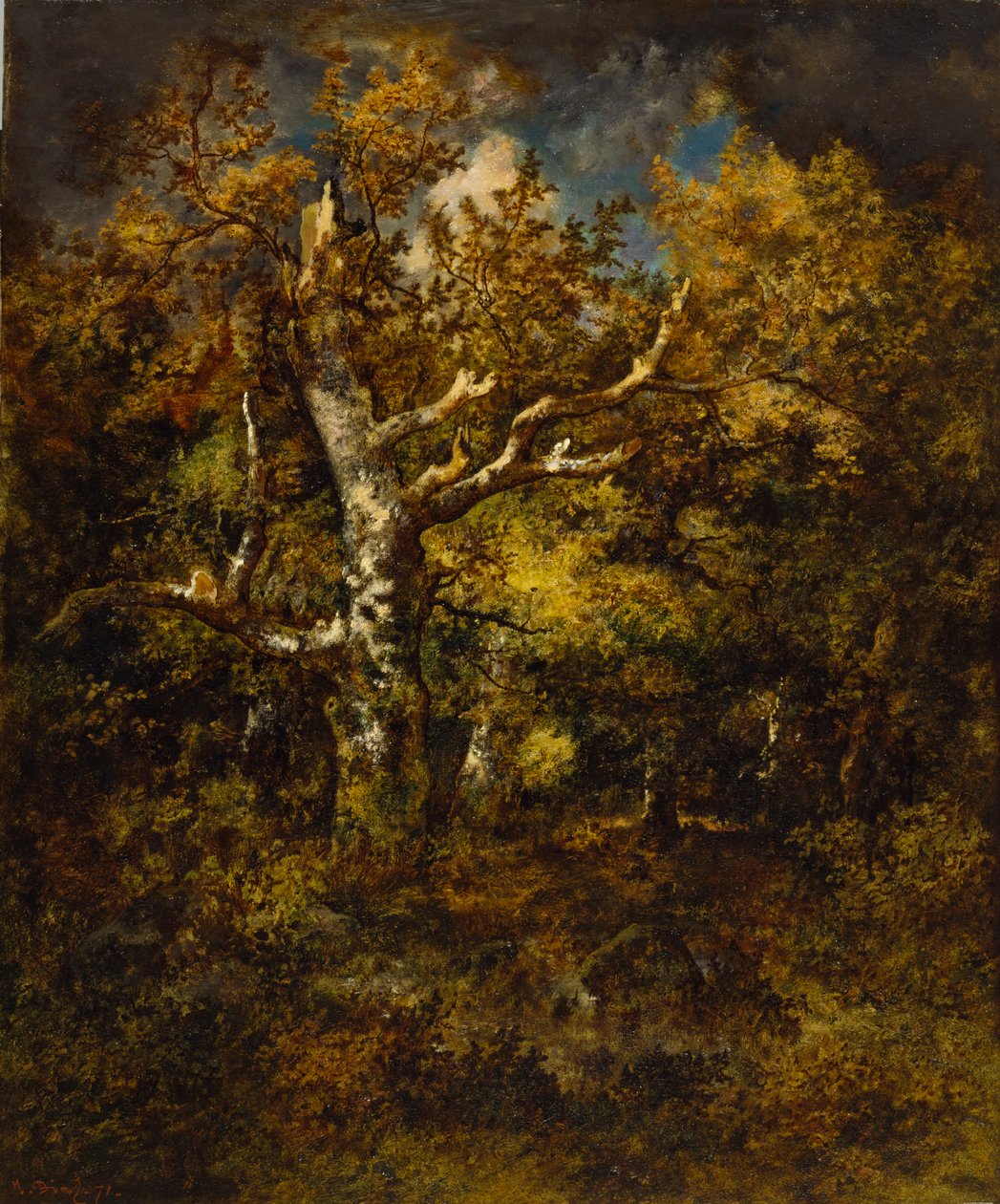 Fontainebleau-skogen, høst av Narcisse Virgile Diaz de la Peña