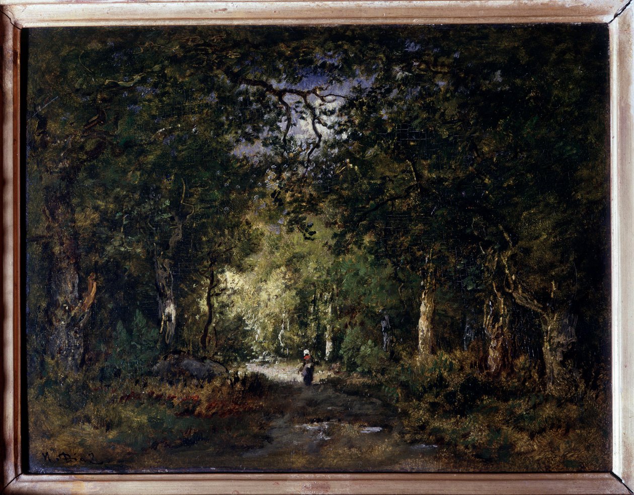 Veien under tre Maleri av Narcisse Diaz de la Pena (1807-1876) 1800-tallet Søn. 0,24x0,32 m av Narcisse Virgile Diaz de la Peña