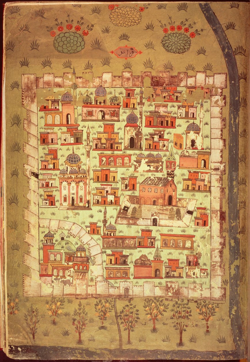 IUK T.5964 Utsikt over Diyarbakir av Nasuh Al Silahi