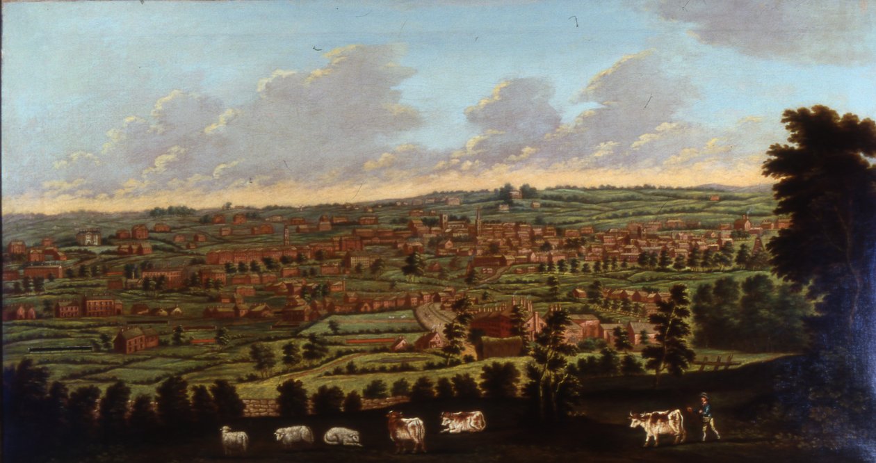 Halifax, Yorkshire, ca. 1798-1800 (olje på lerret) av Nathan Theodore Fielding