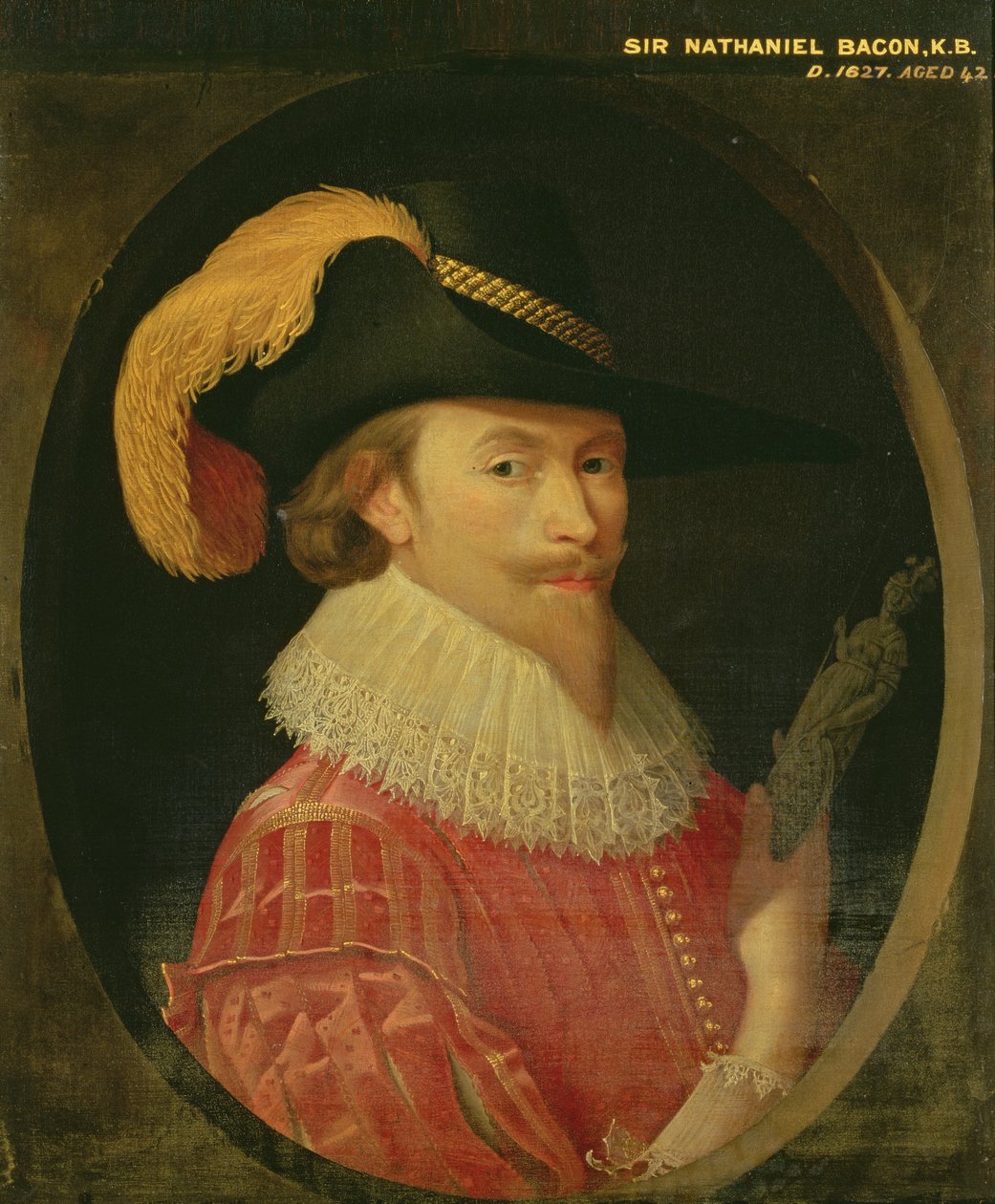Selvportrett 42 år av Nathaniel Bacon