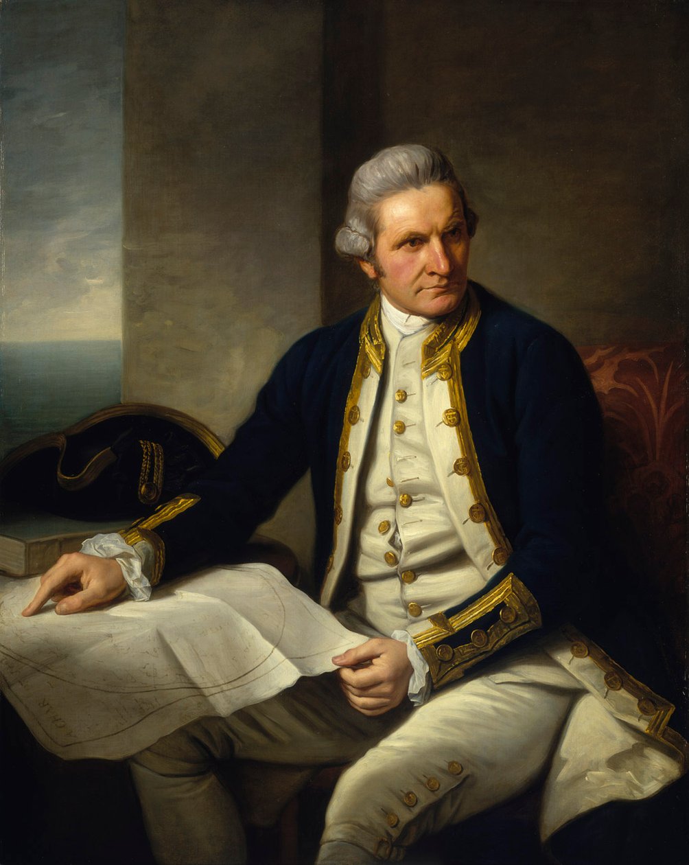 Kaptein James Cook av Nathaniel Dance Holland