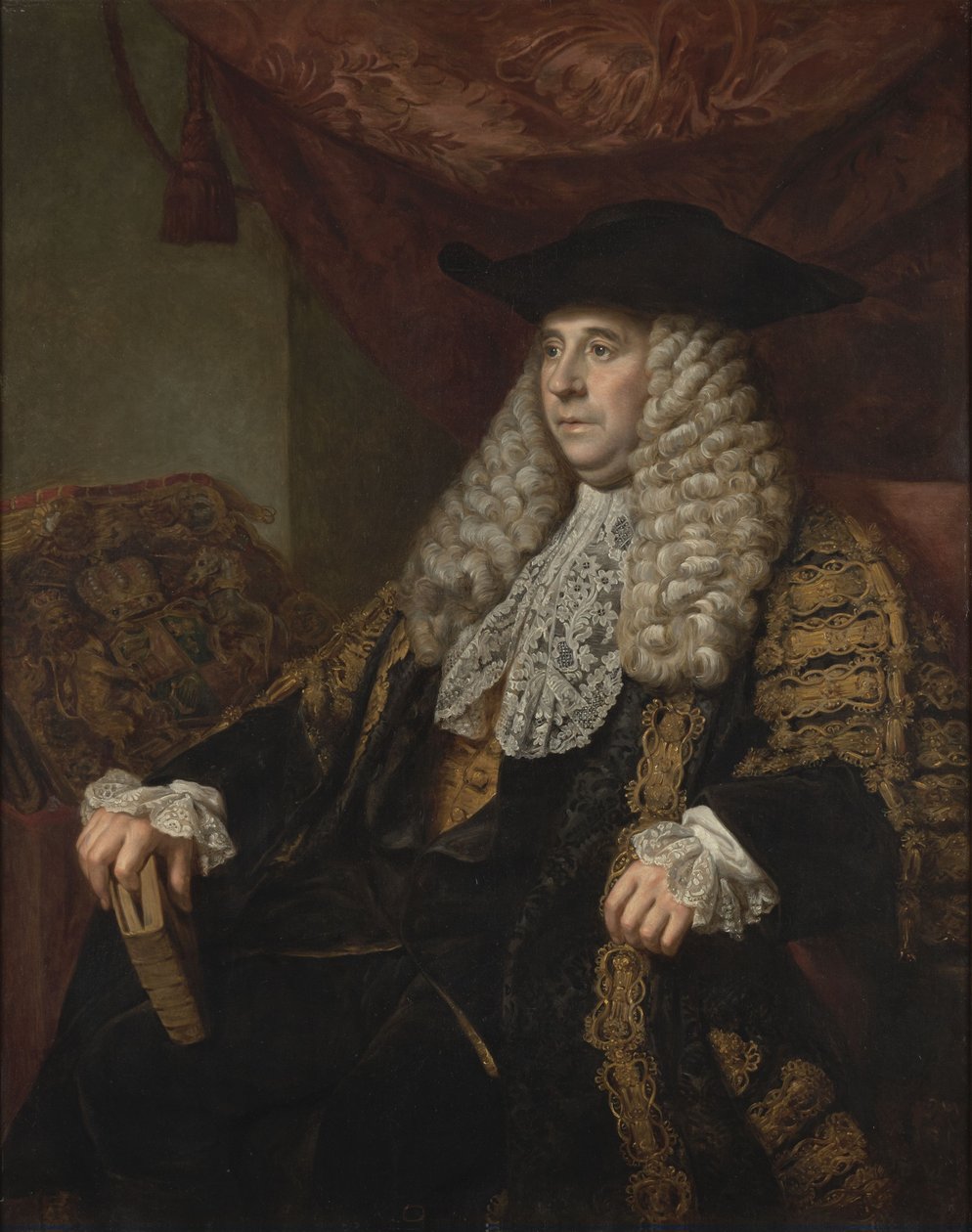 Portrett av Sir Charles Pratt, 1. jarl Camden (1714-1794) av Nathaniel Dance Holland