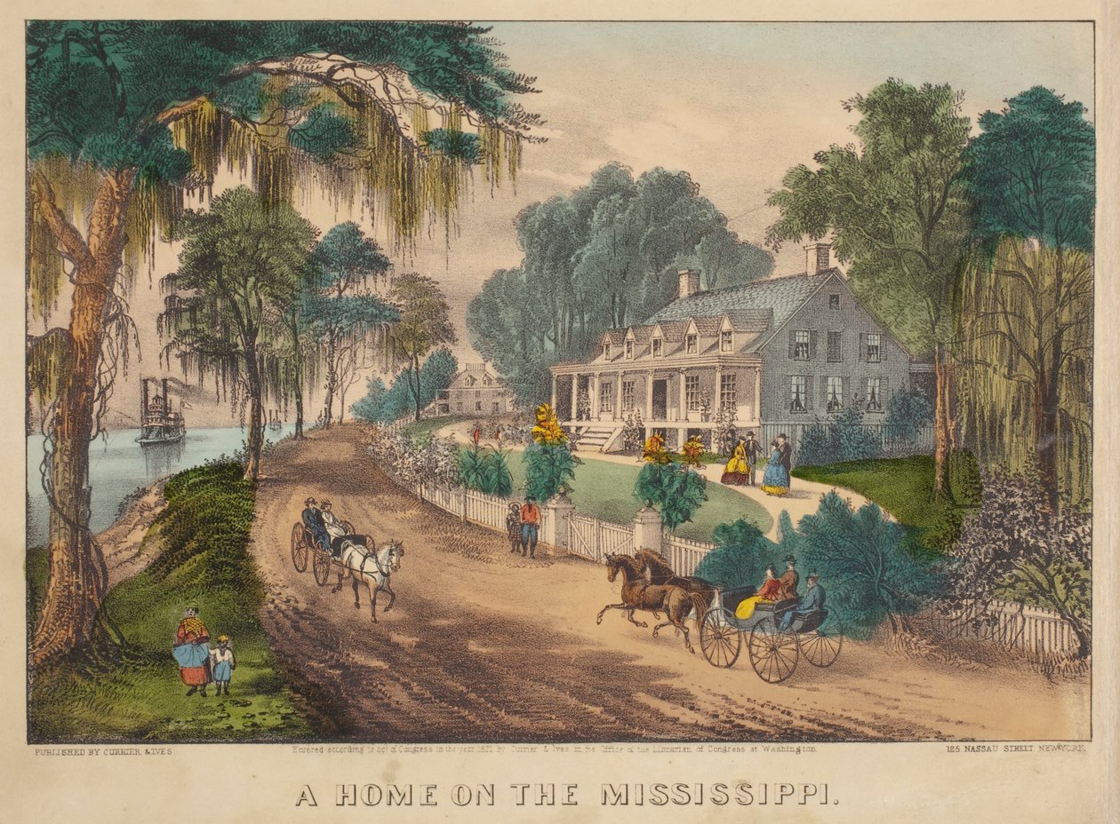 Et hjem ved Mississippi av Nathaniel Currier