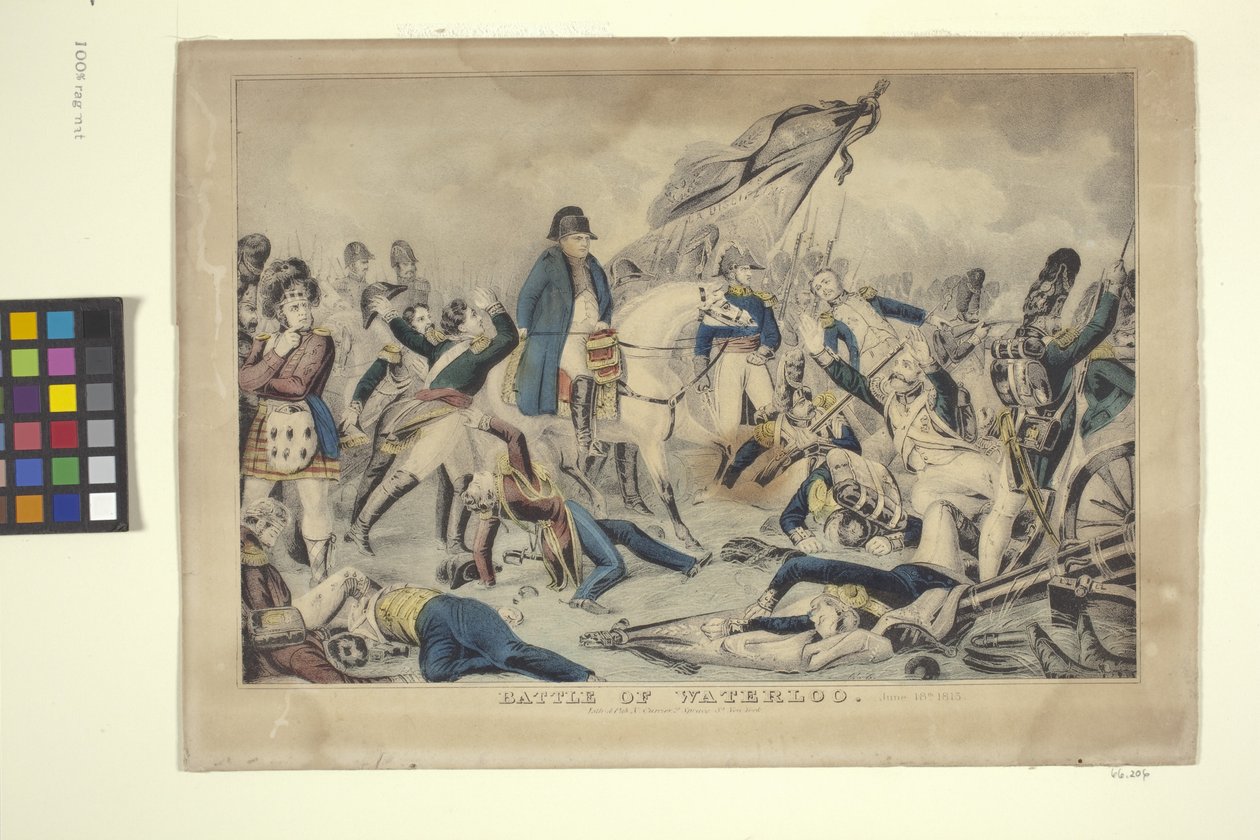 Battle Of Waterloo, 18. juni av Nathaniel Currier