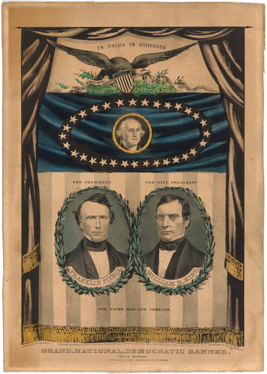 Franklin Pierce og William R. King av Nathaniel Currier