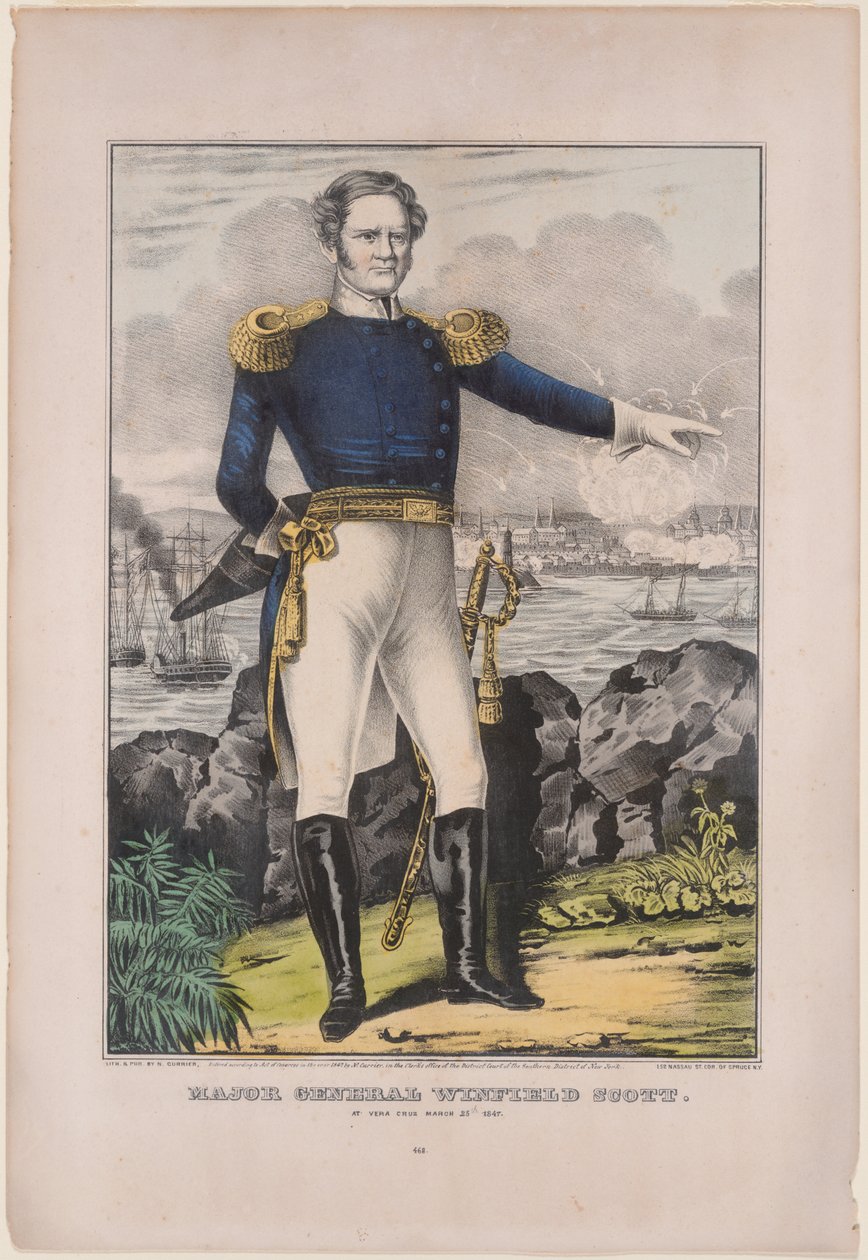 General Winfield Scott av Nathaniel Currier