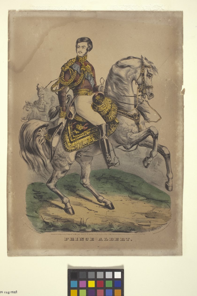 Prins Albert (håndfarget litografi) av Nathaniel Currier