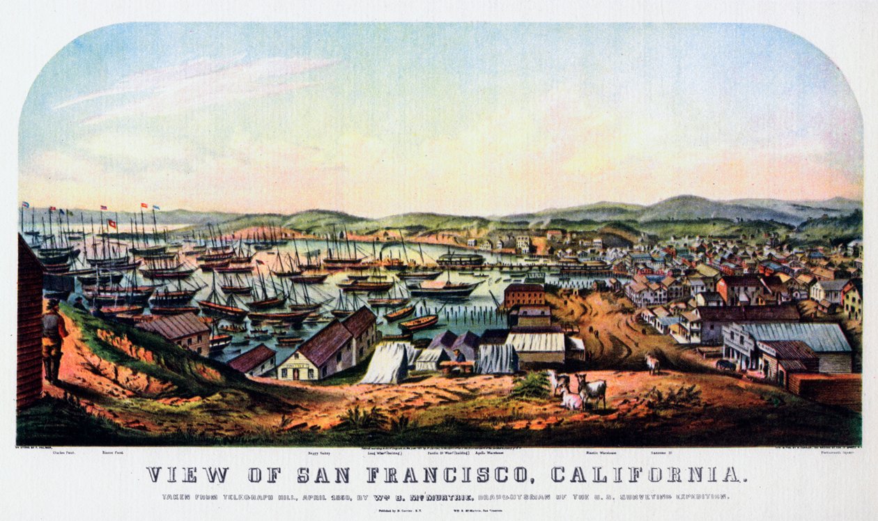 San Francisco, California, 1850 1937. av Nathaniel Currier