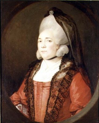 Mrs Burbridge fra Staverton, Northants av Nathaniel Dance Holland