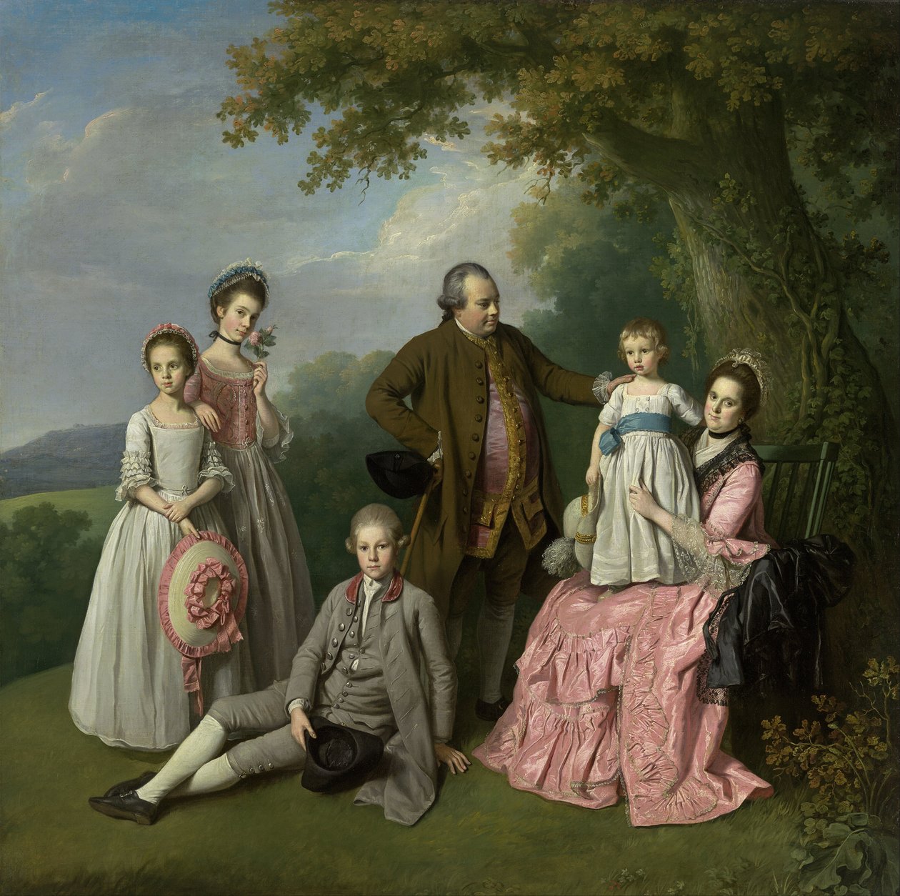 Familien Pybus av Nathaniel Dance-Holland