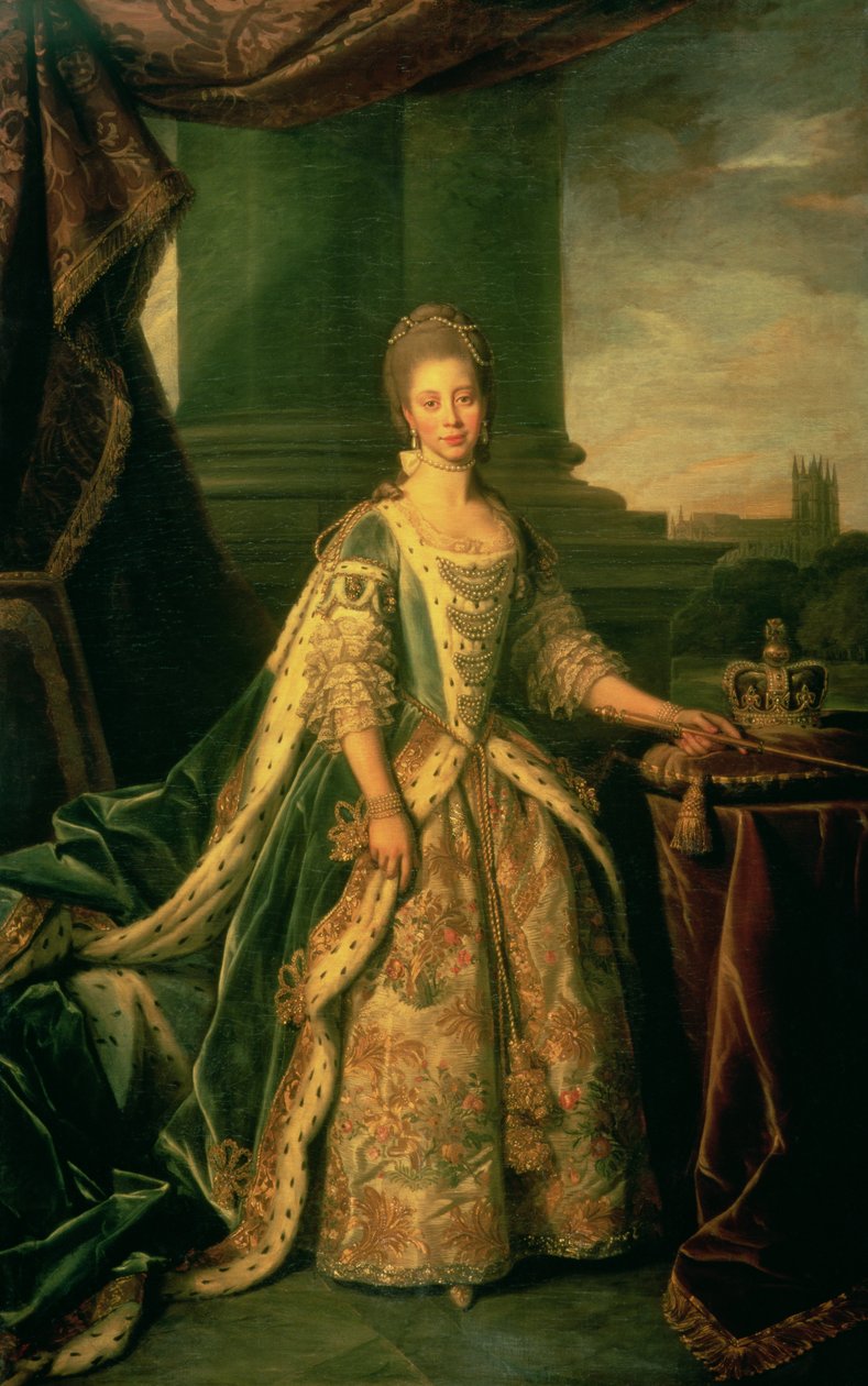 Portrett av Sophie Charlotte (1744-1818) av Nathaniel Dance Holland