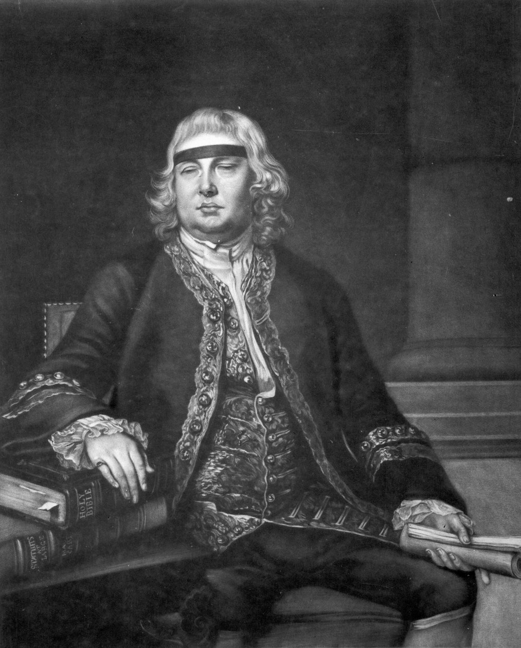 Sir John Fielding, gravert av James McArdell av Nathaniel Hone