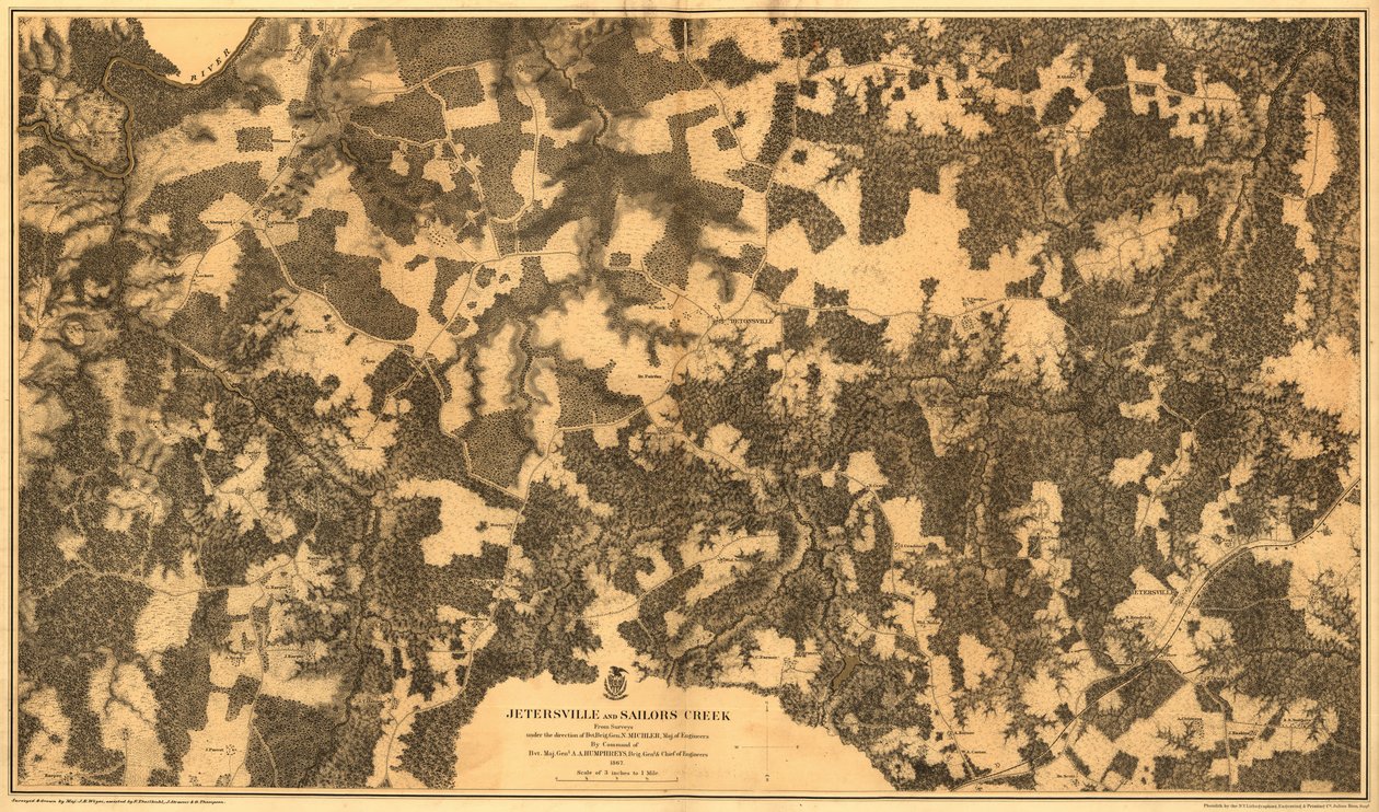 Jetersville og Sailors Creek av Nathaniel Michler