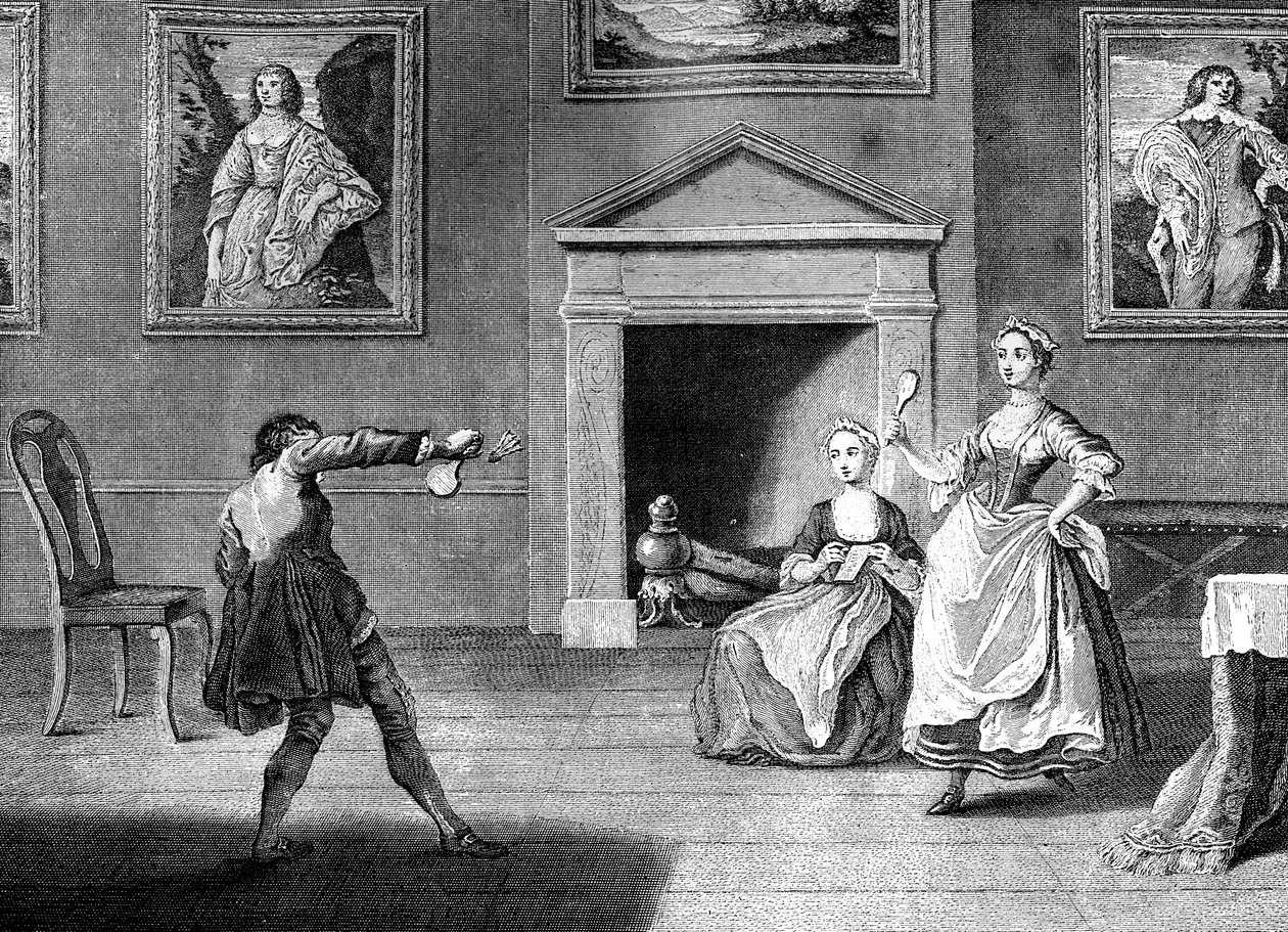 Battledore and Shuttlecock, 1743. av Nathaniel Parr