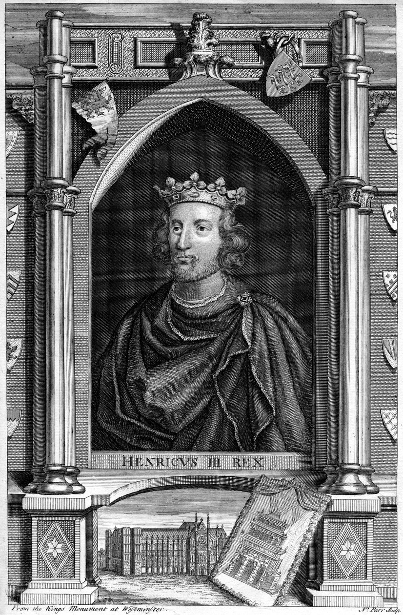 Henrik III, konge av England. av Nathaniel Parr