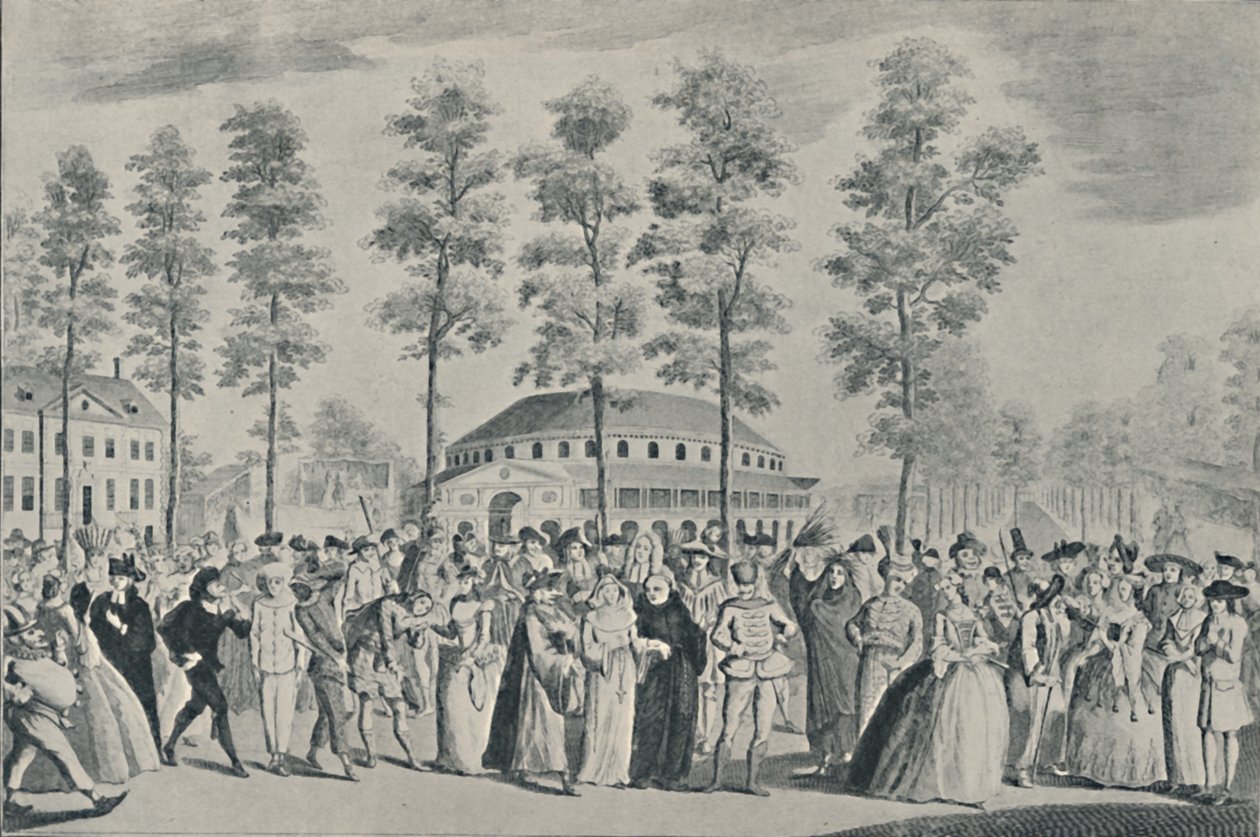 Jubileumsballet i Ranelagh Gardens, 26. april 1749, 1920 av Nathaniel Parr